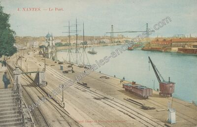Carte postale ancienne Le Port — Nantes (Loire-Atlantique)