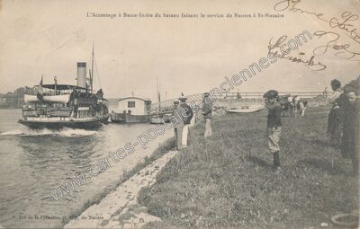 Carte postale ancienne Basse Indre — Indre (Loire-Atlantique)