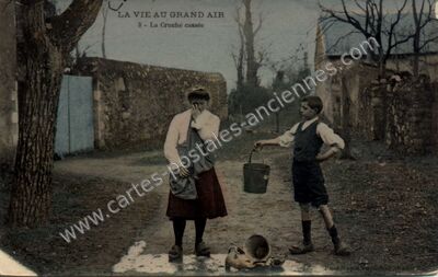 Carte postale ancienne La Vie au Grand Air — Non Localisée (Loire-Atlantique)