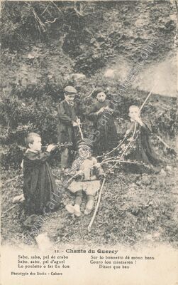 Carte postale ancienne Chants du Quercy — Non Localisée (Lot)