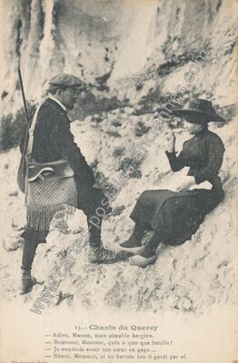 Carte postale ancienne Chants du Quercy — Non Localisée (Lot)