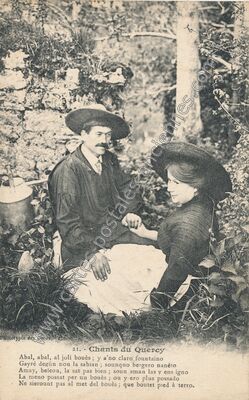 Carte postale ancienne Chants du Quercy — Non Localisée (Lot)