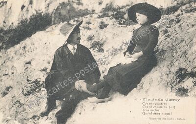 Carte postale ancienne Chants du Quercy — Non Localisée (Lot)