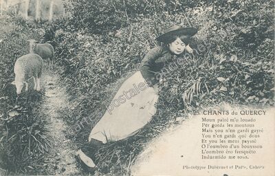 Carte postale ancienne Chants du Quercy — Non Localisée (Lot)