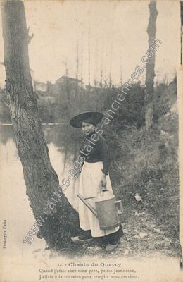 Carte postale ancienne Chants du Quercy — Non Localisée (Lot)