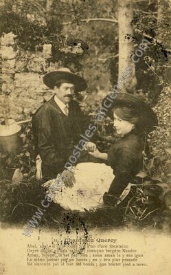 Carte postale ancienne Chants du Quercy — Non Localisée (Lot)