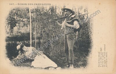 Carte postale ancienne Echos des Campagnes — Non Localisée (Lot)