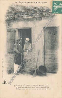 Carte postale ancienne Echos des Campagnes — Non Localisée (Lot)