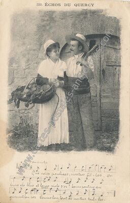 Carte postale ancienne Echos du Quercy — Non Localisée (Lot)