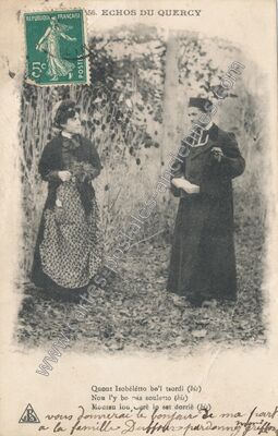 Carte postale ancienne Echos du Quercy — Non Localisée (Lot)
