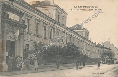 Carte postale ancienne Le Lot Pittoresque. - Lycée Gambetta — Cahors (Lot)