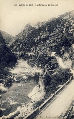 Carte postale ancienne La Baraque de Brunet — Non Localisée (Lot)