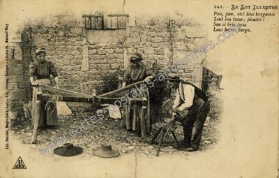 Carte postale ancienne Le Lot Illustre — Non Localisée (Lot)