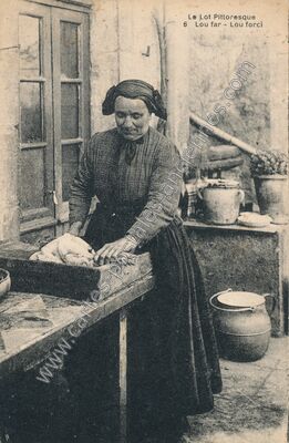 Carte postale ancienne Le Lot Pittoresque — Non Localisée (Lot)
