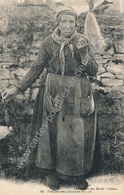 Carte postale ancienne Le Lot Pittoresque — Non Localisée (Lot)