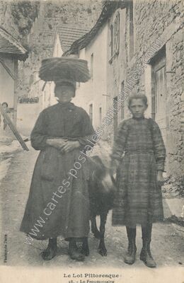 Carte postale ancienne Le Lot Pittoresque — Non Localisée (Lot)