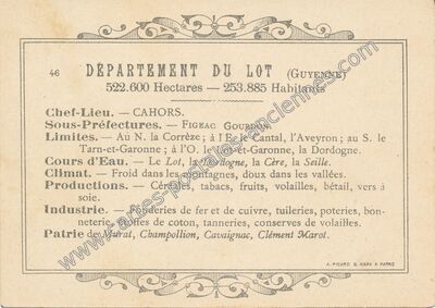 Carte postale ancienne Le Lot — Non Localisée (Lot)