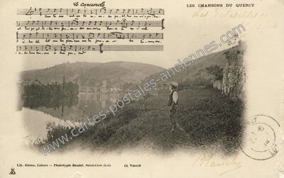 Carte postale ancienne Les Chansons du Quercy — Non Localisée (Lot)