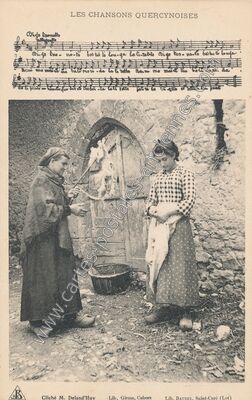Carte postale ancienne Les Chansons Quercynoise — Non Localisée (Lot)