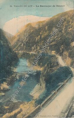 Carte postale ancienne Vallee du Lot — Non Localisée (Lot)