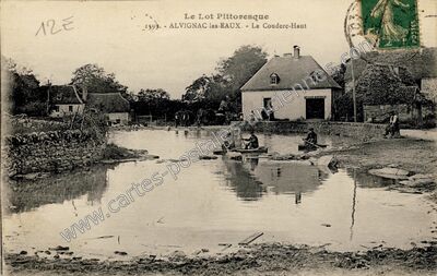 Carte postale ancienne Alvignac les Eaux — Alvignac (Lot)