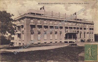 Carte postale ancienne Alvignac les Eaux — Alvignac (Lot)