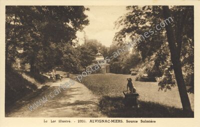 Carte postale ancienne Alvignac Miers — Alvignac (Lot)
