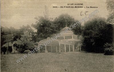 Carte postale ancienne Alvignac Miers — Alvignac (Lot)