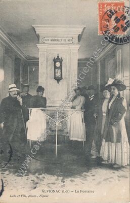 Carte postale ancienne Eaux Minérales de Miers — Alvignac (Lot)