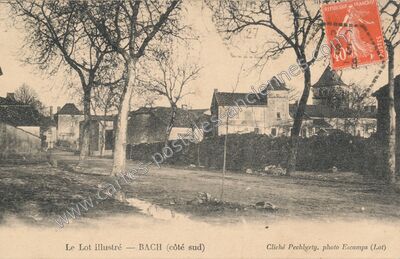 Carte postale ancienne Le Lot illustré — Bach (Lot)