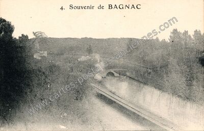 Carte postale ancienne Bagnac — Bagnac-sur-Célé (Lot)