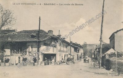 Carte postale ancienne Bagnac — Bagnac-sur-Célé (Lot)