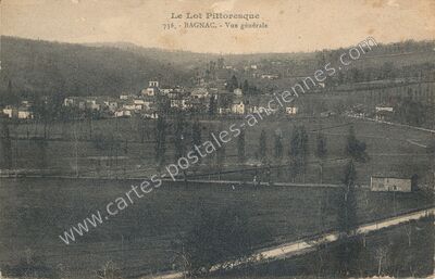 Carte postale ancienne Bagnac — Bagnac-sur-Célé (Lot)