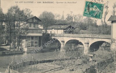 Carte postale ancienne Bagnac — Bagnac-sur-Célé (Lot)