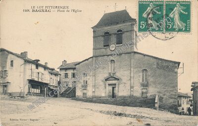 Carte postale ancienne Bagnac — Bagnac-sur-Célé (Lot)