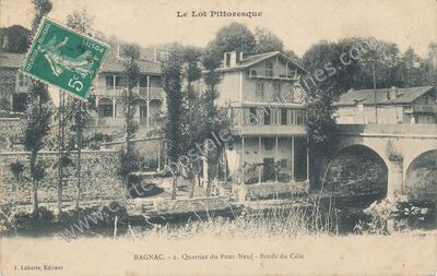 Carte postale ancienne Bagnac — Bagnac-sur-Célé (Lot)