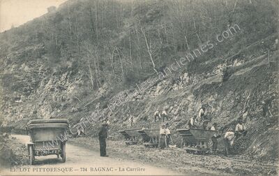 Carte postale ancienne Bagnac — Bagnac-sur-Célé (Lot)