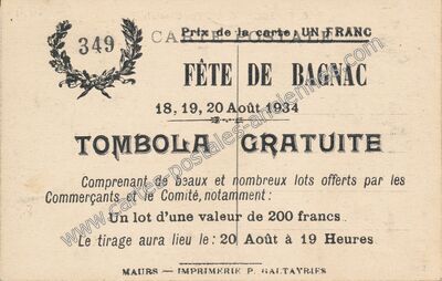 Carte postale ancienne Bagnac — Bagnac-sur-Célé (Lot)