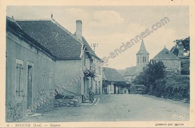 Carte postale ancienne Centre — Béduer (Lot)