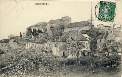 Carte postale ancienne Beduer — Béduer (Lot)
