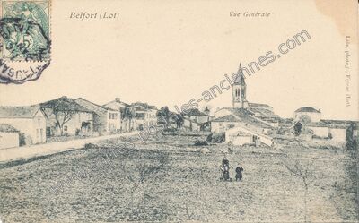 Carte postale ancienne Belfort — Belfort-du-Quercy (Lot)