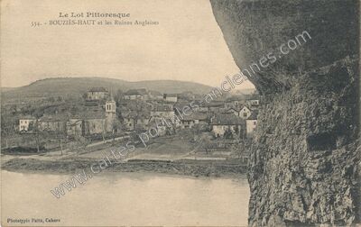 Carte postale ancienne Bouzies Haut — Bouziès (Lot)