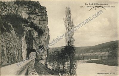 Carte postale ancienne Bouzies Haut — Bouziès (Lot)