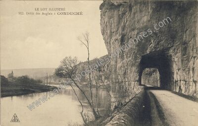 Carte postale ancienne Conduche — Bouziès (Lot)