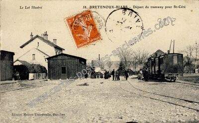 Carte postale ancienne Bretenoux Biars — Bretenoux (Lot)