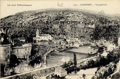 Carte postale ancienne Le Lot Pittoresque — Cabrerets (Lot)