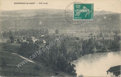 Carte postale ancienne Vic — Capdenac (Lot)