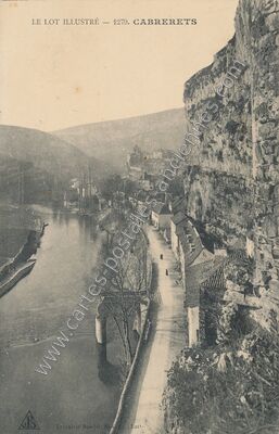 Carte postale ancienne Le Lot illustré — Cabrerets (Lot)