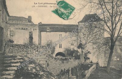 Carte postale ancienne Le Lot pittoresque. - Le Château — Cadrieu (Lot)