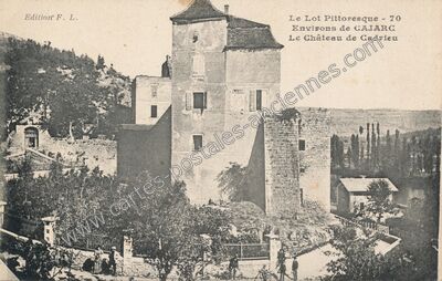Carte postale ancienne Chateau de Cadrieu — Cadrieu (Lot)
